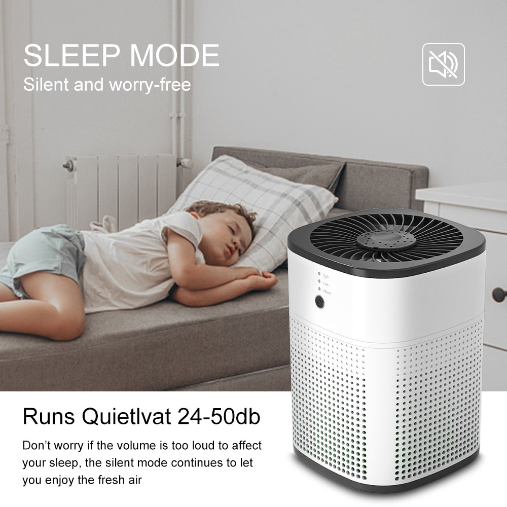 Portable Air Purifier with True H13 HEPA Carbon Filters and an integrated Aroma Diffuser